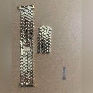 Gold Honeycomb Pattern Apple Watch Band